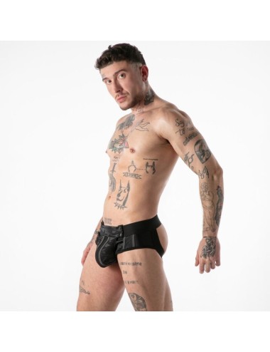 LOCKER GEAR - FULL MILITARY ACCESS JOCK BRIEF BLACK M