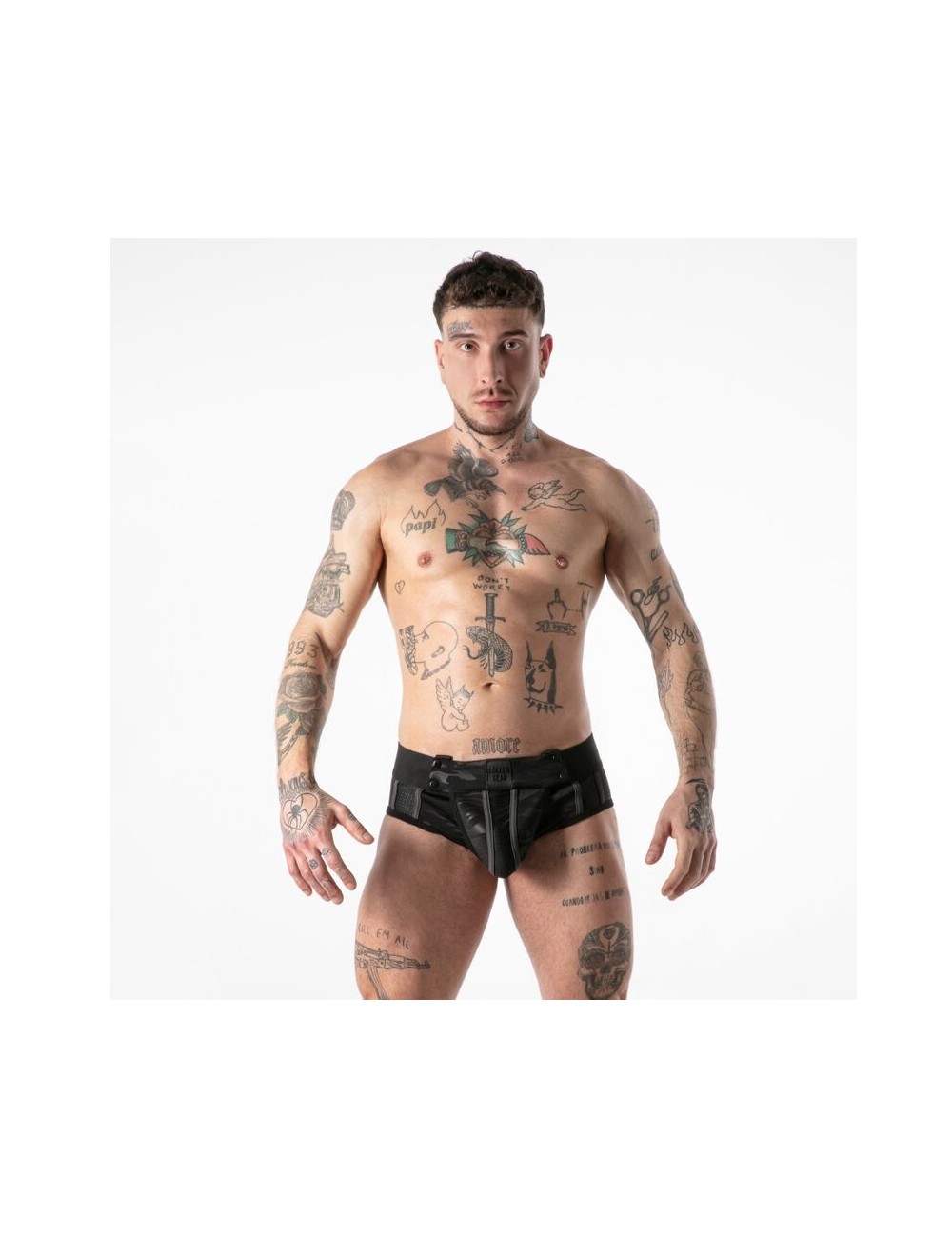 LOCKER GEAR - FULL MILITARY ACCESS JOCK BRIEF BLACK L