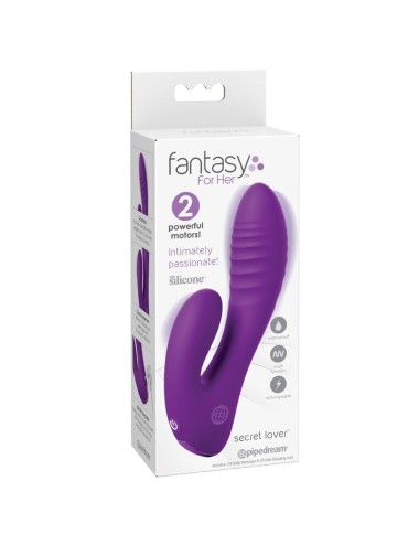 FANTASY FOR HER - SECRET LOVER DOUBLE-SPOT VIBRATOR GY CLITORIS RECHARGEABLE PURPLE