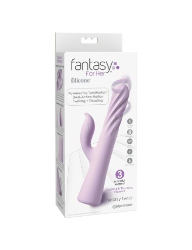 FANTASY FOR HER - FANTASY TWIST VIBRATOR TWISTMOTION WITH ROTATION AND PUSHING PURPLE