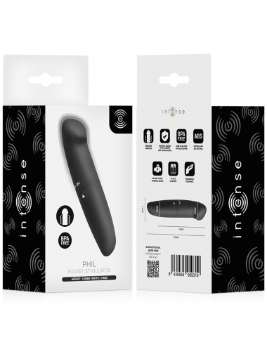 INTENSE - PHIL G-SPOT VIBRATOR BLACK 13 CM