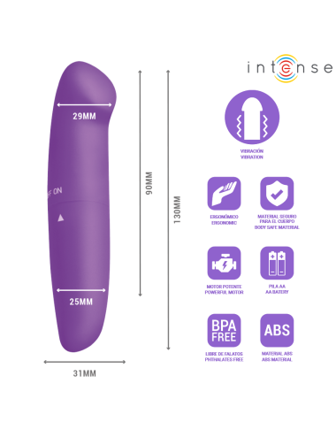 INTENSE - PHIL G-SPOT VIBRATOR PURPLE 13 CM