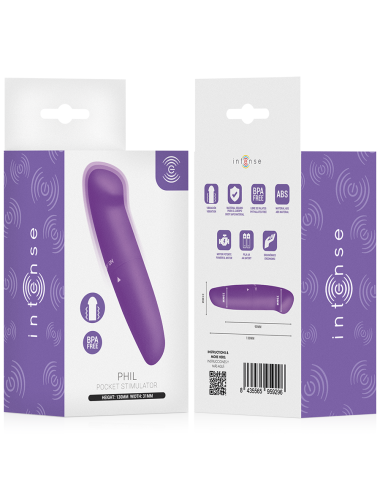 INTENSE - PHIL G-SPOT VIBRATOR PURPLE 13 CM