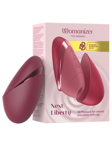WOMANIZER - NEXT LIBERTY 3D PLEASURE AIR CLITORAL STIMULATOR BORDEAUX