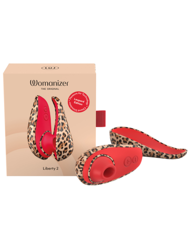 WOMANIZER - LIBERTY 2 SUCTION CLITORAL STIMULATOR 8 INTENSITY LEVELS LEOPARD PRINT