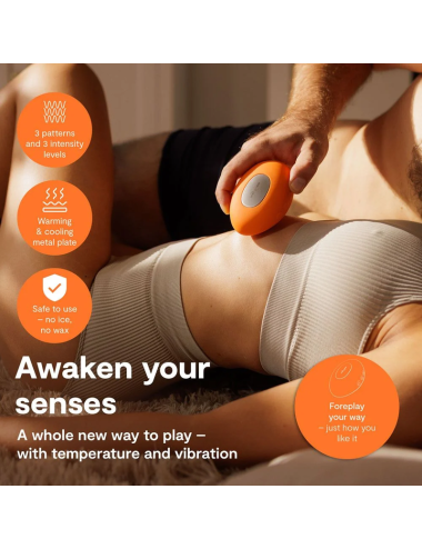 WE-VIBE - TEMP HEATING AND COOLING VIBRATOR TANGERINE
