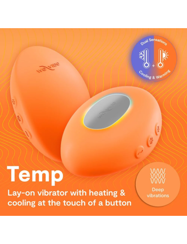 WE-VIBE - TEMP HEATING AND COOLING VIBRATOR TANGERINE