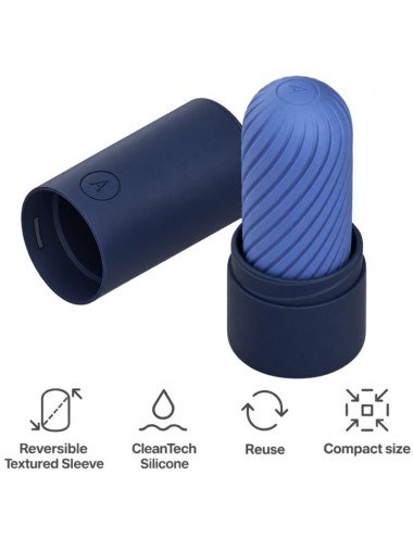 ARCWAVE - GHOST REVERSIBLE SILICONE STROKER BLUE