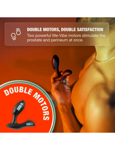 ARCWAVE - PERK VIBRATING PROSTATE MASSAGER WITH DUAL MOTOR AND REMOTE CONTROL BLACK