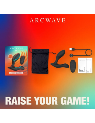 ARCWAVE - PERK VIBRATING PROSTATE MASSAGER WITH DUAL MOTOR AND REMOTE CONTROL BLACK