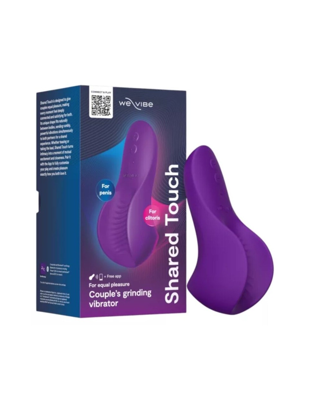 WE-VIBE - SHARED TOUCH DOUBLE-SIDED COUPLES VIBRATOR PURPLE