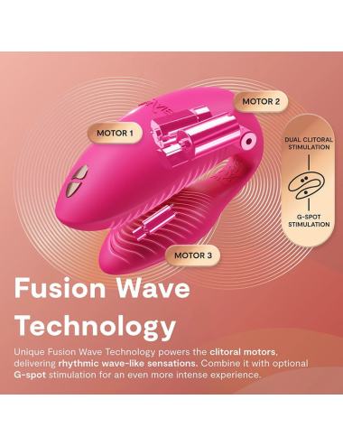 WE-VIBE - CHORUS PRO PREMIUM COUPLES VIBRATOR ELECTRIC PINK