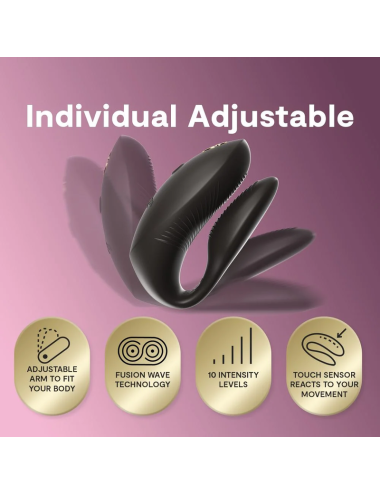 WE-VIBE - CHORUS PRO PREMIUM COUPLES VIBRATOR SATIN BLACK