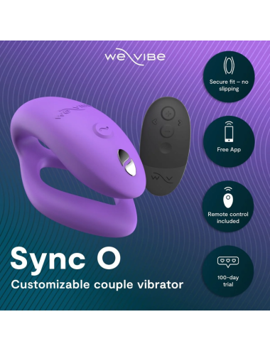 WE-VIBE - SYNC O WRAPPING-STIMULATION COUPLES VIBRATOR LIGHT PURPLE