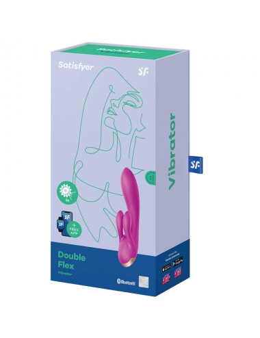 SATISFYER DOUBLE FLEX VIBRATOR - VIOLET